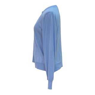 Louis Vuitton Blue Cashmere Cardigan & Top Set with Tie Detail