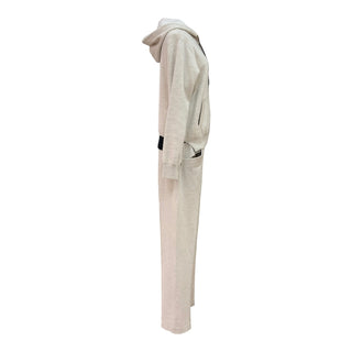 Louis Vuitton Beige Knit Hooded Tracksuit Set