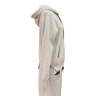 Louis Vuitton Beige Knit Hooded Tracksuit Set