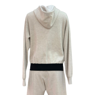 Louis Vuitton Beige Knit Hooded Tracksuit Set