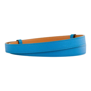 Hermès Kelly Belt Bleu Frida Epsom Leather Gold Hardware