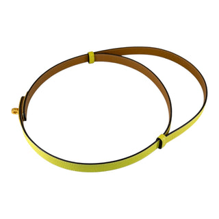 Hermès Kelly Belt 18 Lime Epsom Leather Gold Hardware