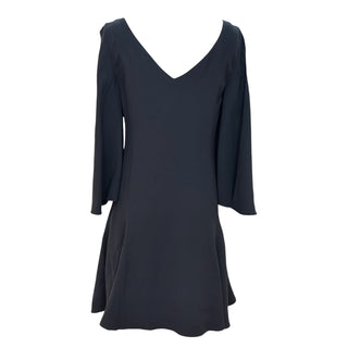 Christian Dior Black V-Neck A-Line Mini Dress