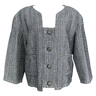 Chanel Textured Tweed Cropped Jacket
