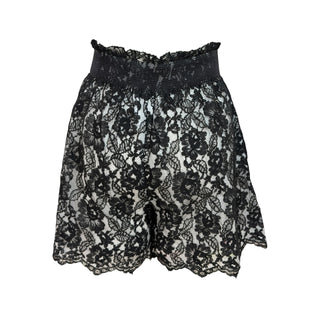 Chanel Resort 2014 Black Floral Lace Top & Shorts Set