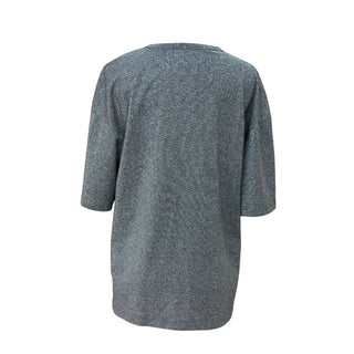 Dolce & Gabbana Family Patch Grey Glitter T-Shirt