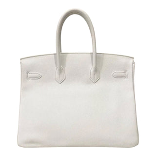 Hermès Birkin 35 Blanc White Epsom Leather Handbag