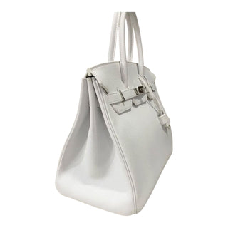 Hermès Birkin 35 Blanc White Epsom Leather Handbag