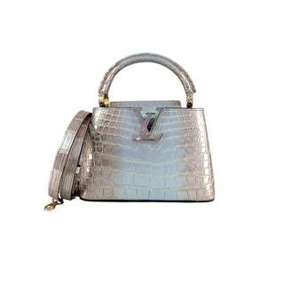 Louis Vuitton Iridescent Crocodilien Brillant Capucines Mini Bag