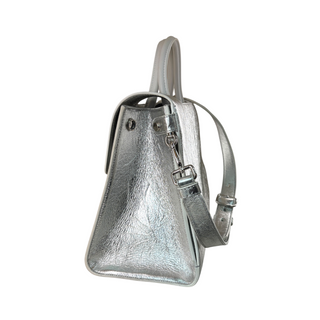 Christian Dior Metallic Silver Diorever Top Handle Bag