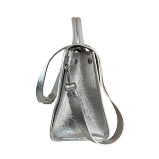 Christian Dior Metallic Silver Diorever Top Handle Bag