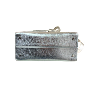Christian Dior Metallic Silver Diorever Top Handle Bag