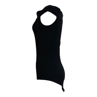 Alaïa Black Off-Shoulder Ribbed Bodysuit