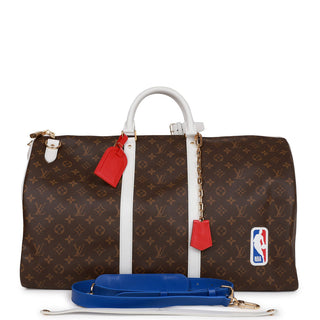 Louis Vuitton Virgil Abloh Monogram Coated Canvas LV x NBA Monogram Keepall 55
