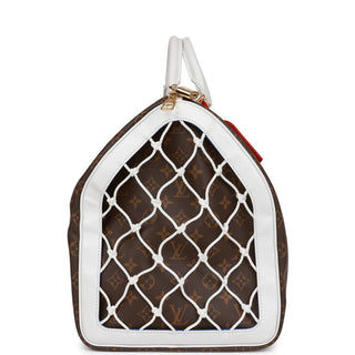 Louis Vuitton Virgil Abloh Monogram Coated Canvas LV x NBA Monogram Keepall 55