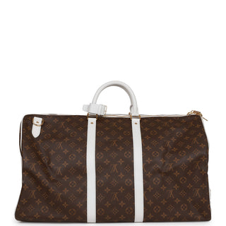 Louis Vuitton Virgil Abloh Monogram Coated Canvas LV x NBA Monogram Keepall 55