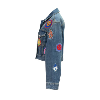 Louis Vuitton x Yayoi Kusama Blue Cropped Denim Jacket