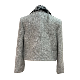 Louis Vuitton Grey Tweed Chain-Embellished Jacket