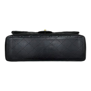 Chanel Black Lambskin Maxi Classic Double Flap Bag