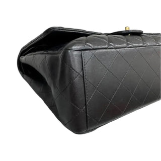 Chanel Black Lambskin Maxi Classic Double Flap Bag