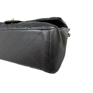 Chanel Black Lambskin Maxi Classic Double Flap Bag