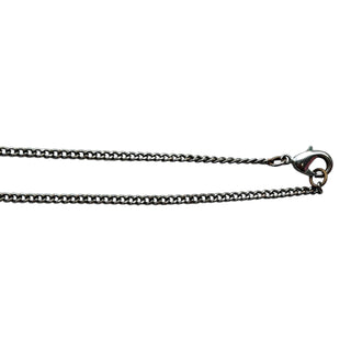 Chanel Silver CC Pendant Necklace