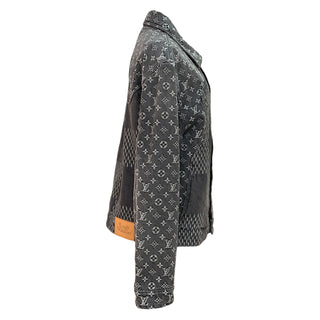 Louis Vuitton Grey Damier & Monogram Denim Jacket