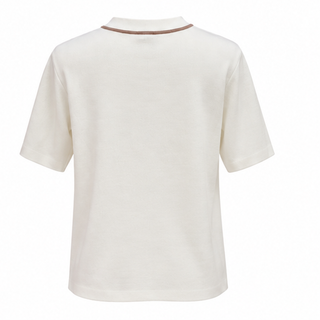 Hermès White Striped Pocket T-Shirt