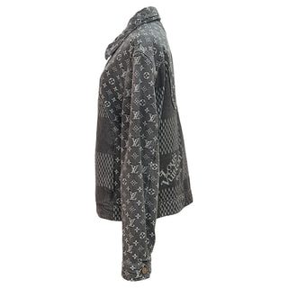 Louis Vuitton Grey Damier & Monogram Denim Jacket