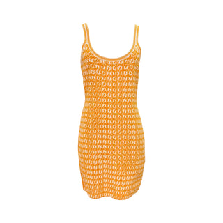 Fendi Orange FF Knit Mini Dress – Bella Ling