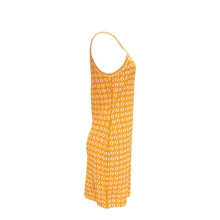 Fendi Orange FF Knit Mini Dress