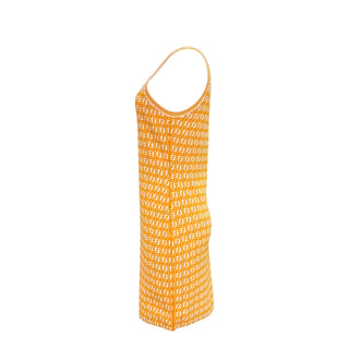 Fendi Orange FF Knit Mini Dress