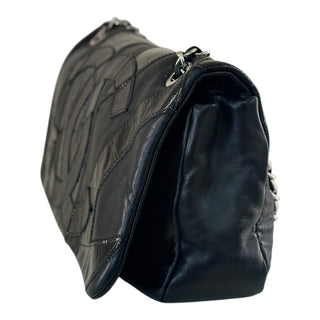 Chanel Black CC Patchwork Leather Chain Shoulder Bag