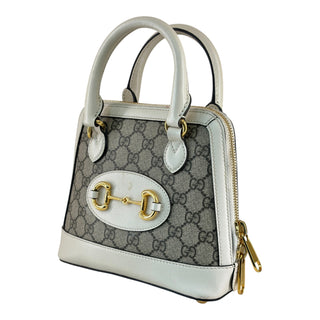 Gucci GG Supreme Horsebit Mini Top Handle Bag