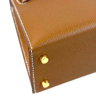 Hermes Gold Mini Kelly 20 Epsom Leather GHW