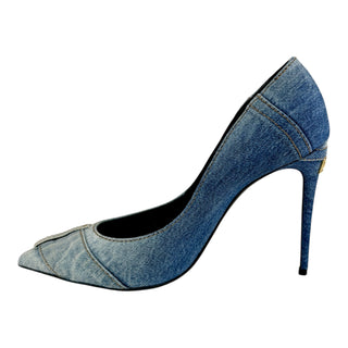 Dolce & Gabbana Light Blue Denim Pointed Toe Pumps