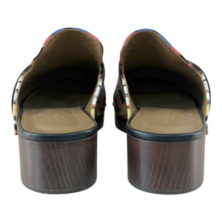 Hermès Multicolour Silk Kelly Buckle Clogs