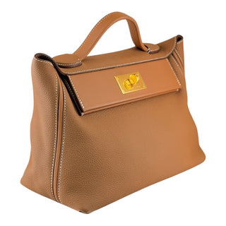 Hermès Gold Togo and Swift 24/24 30 Bag GHW