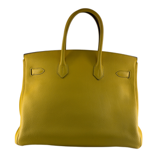 Hermès Birkin 35 Jaune Togo Leather Gold Hardware