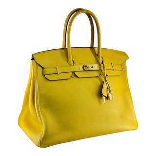 Hermès Birkin 35 Jaune Togo Leather Gold Hardware