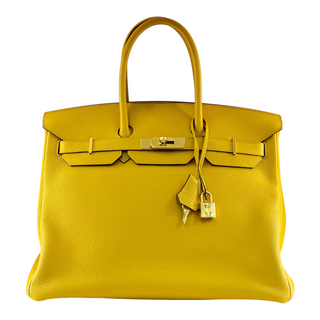 Hermès Birkin 35 Jaune Togo Leather Gold Hardware