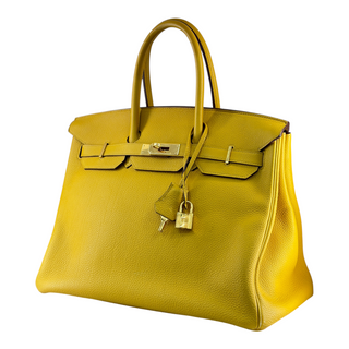Hermès Birkin 35 Jaune Togo Leather Gold Hardware
