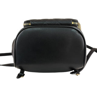 Chanel Black Caviar Quilted Backpack with Gold-Tone Hardware