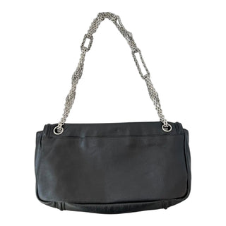 Chanel Black Leather 2.55 Reissue 226 Flap Bag with Silver Hardware