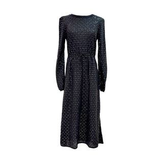 Chanel Fall 2016 Black Angora & Silk Blend Knit Dress