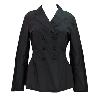 Christian Dior Tailored Double-Breasted Black Silk Jacket