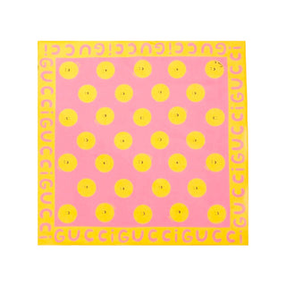 Gucci Kids Euan Roberts Smile Print Cotton Bandana
