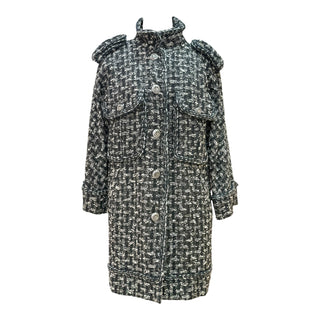 Chanel Black Cambon Oversized Tweed Coat