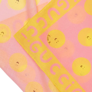 Gucci Kids Euan Roberts Smile Print Cotton Bandana