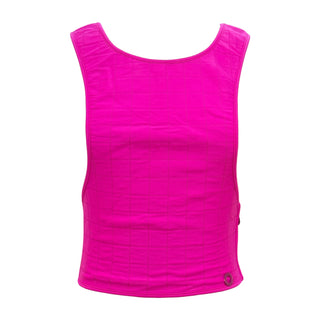 Chanel Fuchsia Pink Quilted Sleeveless Vest Top